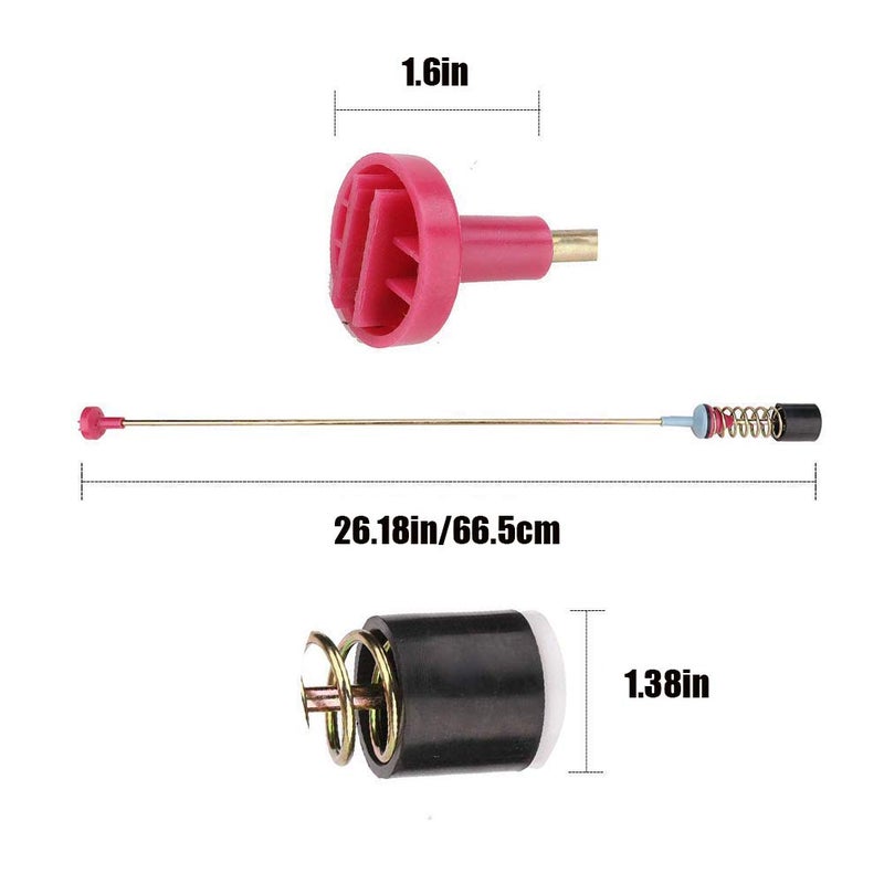MONKEMON Upgraded DC97-05280W Washer Damper Suspension Rods| Washer Shock Absorber| Replace AP5966911 DC97-05280 DC97-16350 DC97-18610 Series| Compatible with Samsung wa50r5400a etc - Image 3